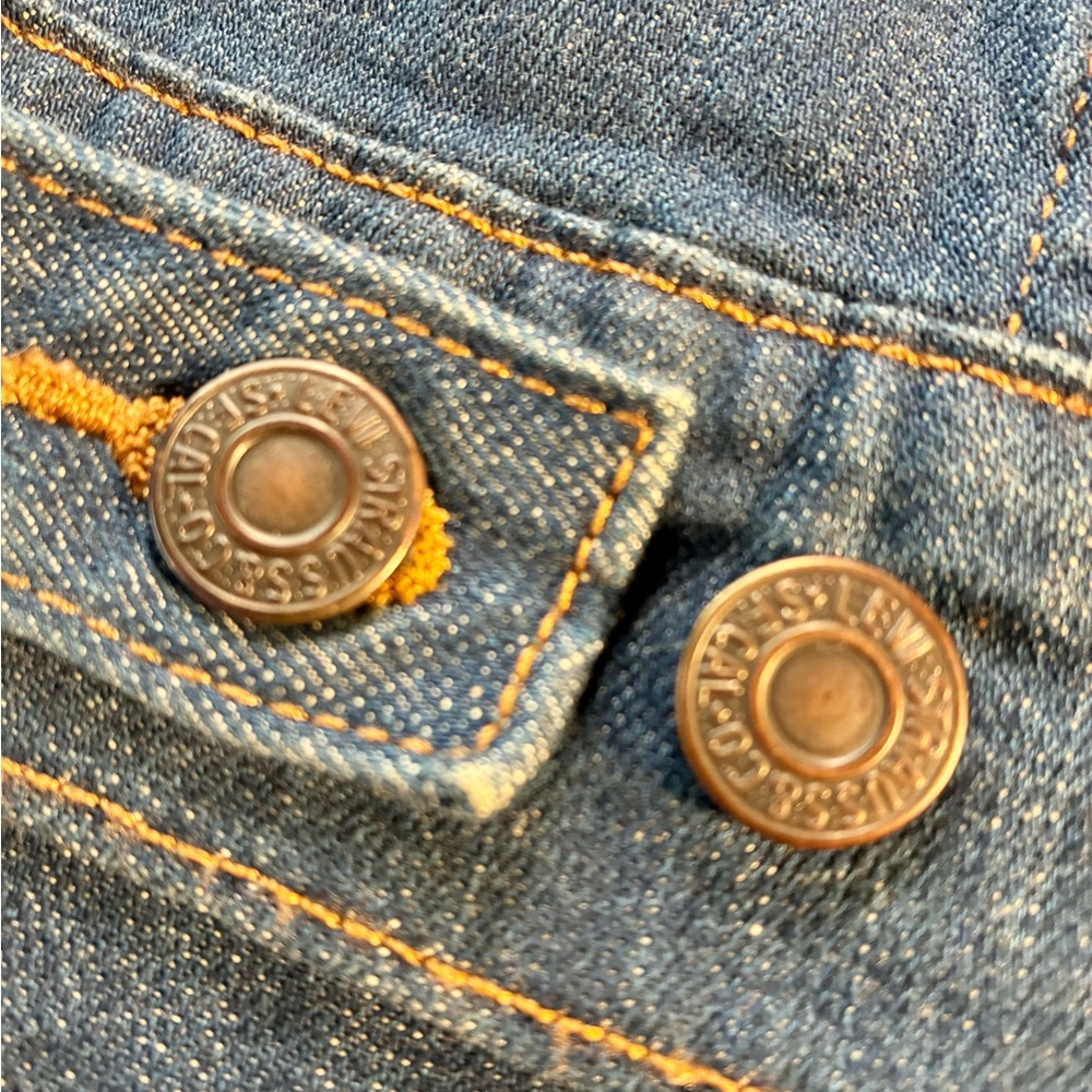 Levi's Blue Denim Trucker Jacket M - Picture 7 of 7